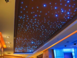 12W RGBW Color Changing Fiber Optic Star Ceiling Tiles Application