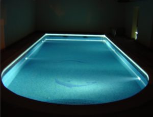 Best Fiber LED Swimming Pool Perimeter Lighting Kit Application