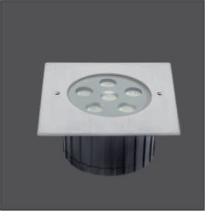 Recessed Stainless Steel 6x2W In Ground Pation Lights